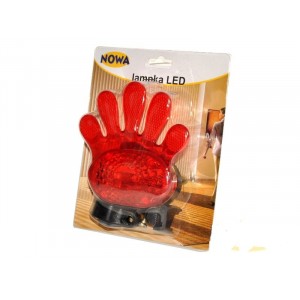 Blikačka na kolo LED, červená ruka, 5901531705231