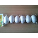 Vajíčka 6ks polystyrénová na malování, 5902388153994